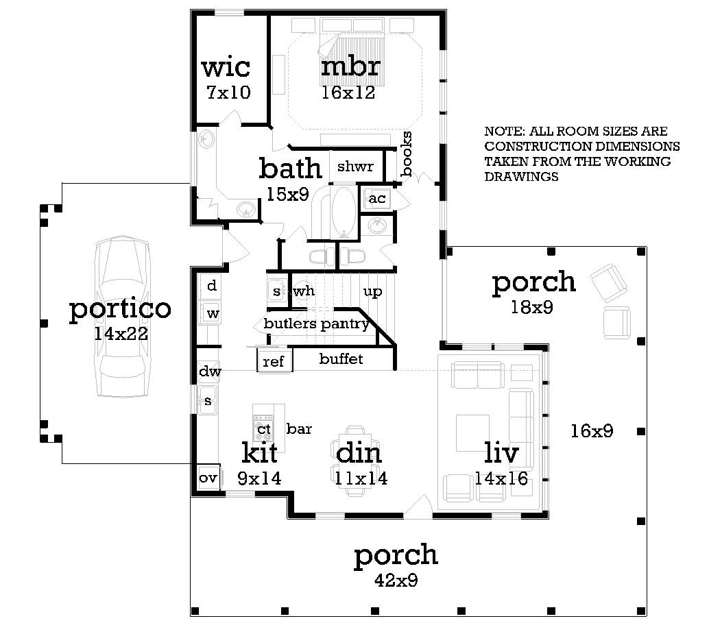 Main Level Floor Plan